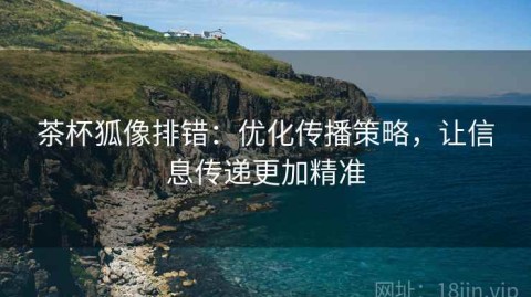茶杯狐像排错：优化传播策略，让信息传递更加精准