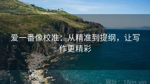 爱一番像校准：从精准到提纲，让写作更精彩
